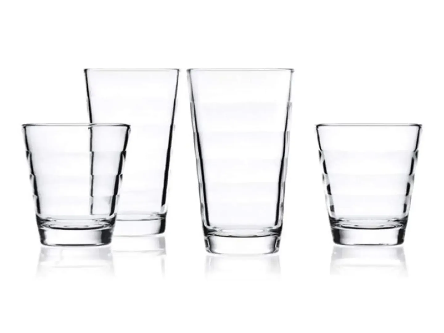 Alltron Trinkglas Onda Set, 12 Stück Transparent | Schubiger Möbel