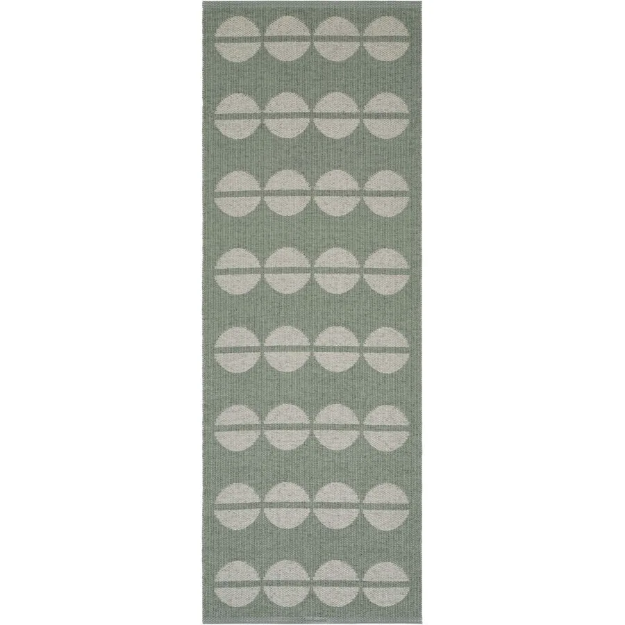 HORREDSMATTAN Outdoor-Teppich Bastian green Tupfenmuster Phthalatfreies PVC 90%, Polyester 10% 150 x 200 cm