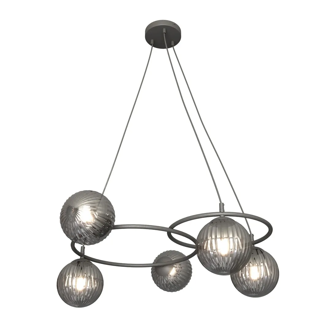 Emibig Lighting - Libra 70cm - Taklampa - Rökfärgad
