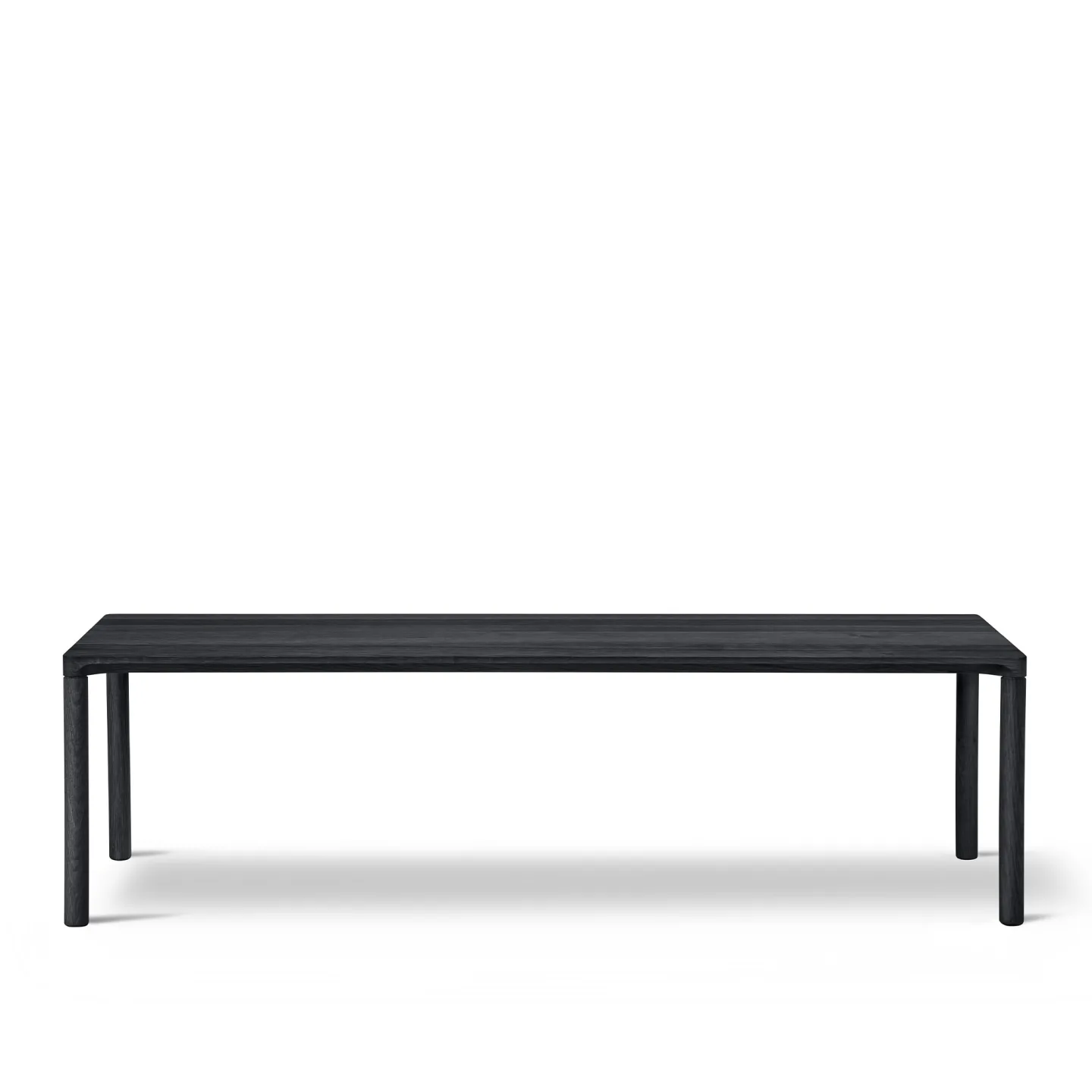 Fredericia Furniture - Piloti Table, 120 x 39 cm, Svartlackerad ek - Soffbord - Hugo Passos - Svart - Trä