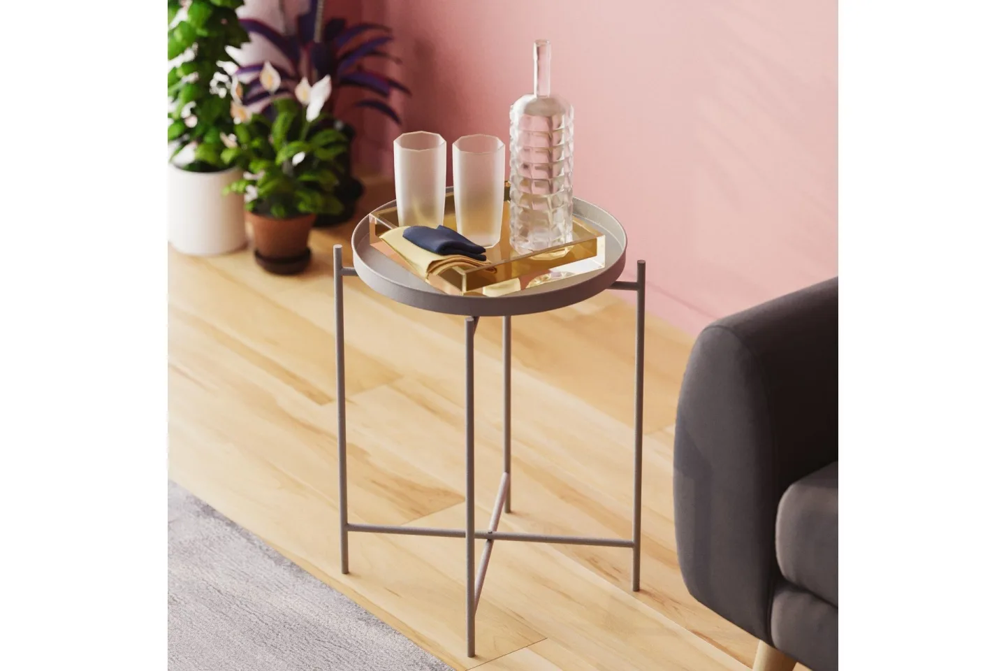 Mamta Soffbord 46 cm - Grå