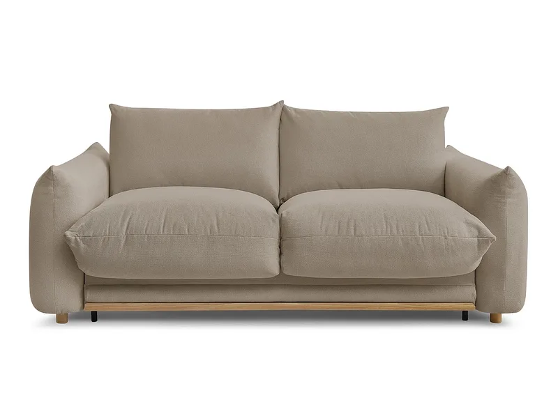 3er Sofa BOBOCHIC ERNEST Stoff taupe