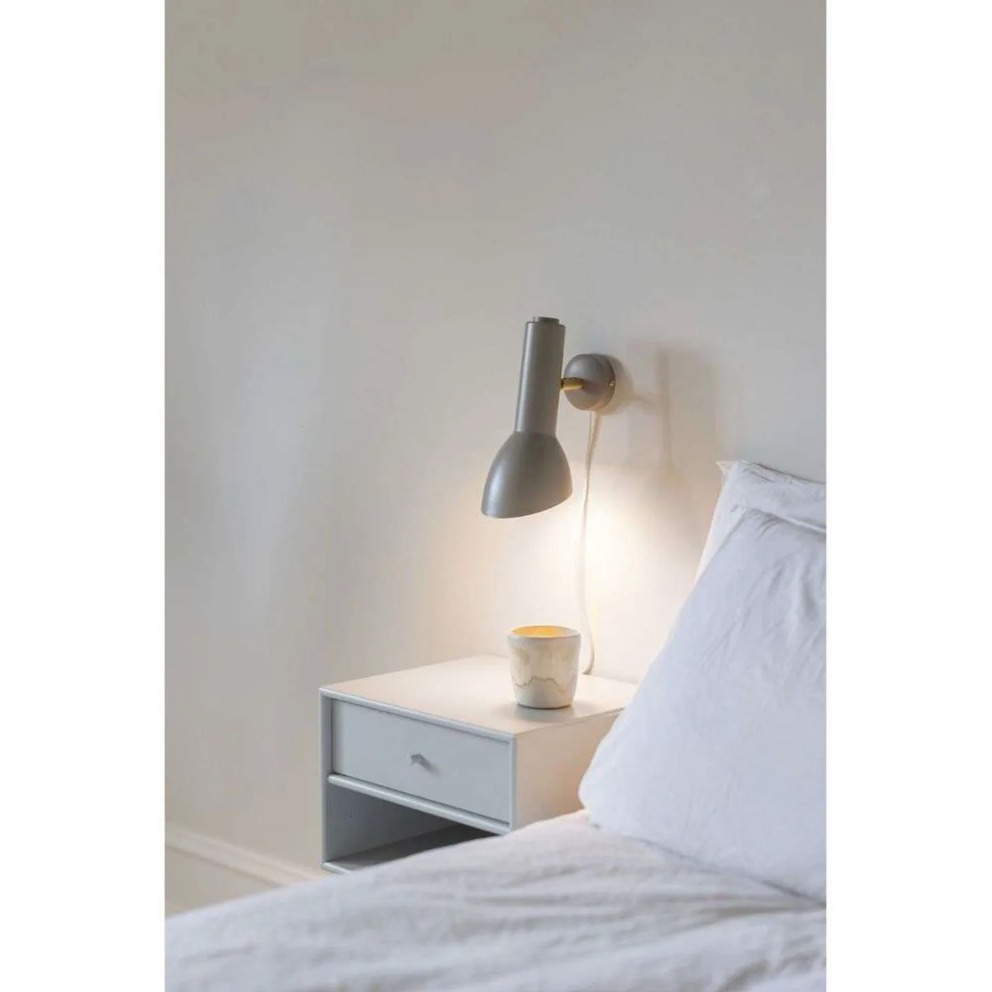 Oblique Wandleuchte Petrol Blau/Messing - Cph Lighting - Aluminium