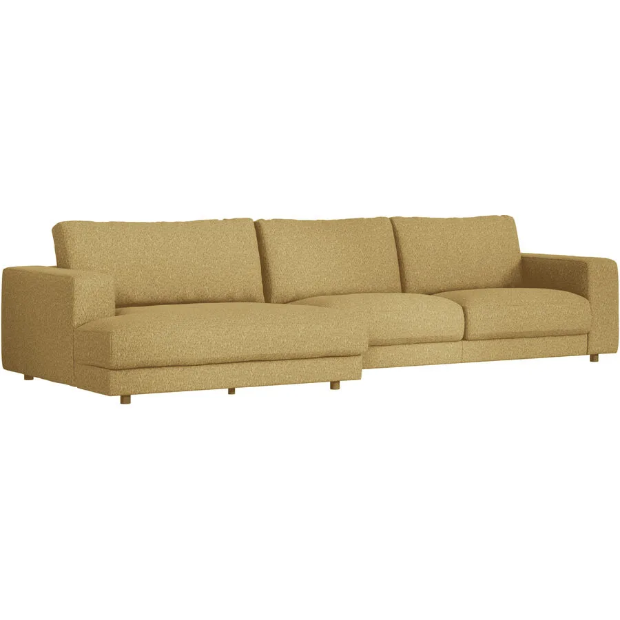 Ecksofa Ava Links Bezug: 100% Polyester pistachio B 350 T 150 cm - Möbel Konfigurator: Traummöbel individuell zusammenstellen