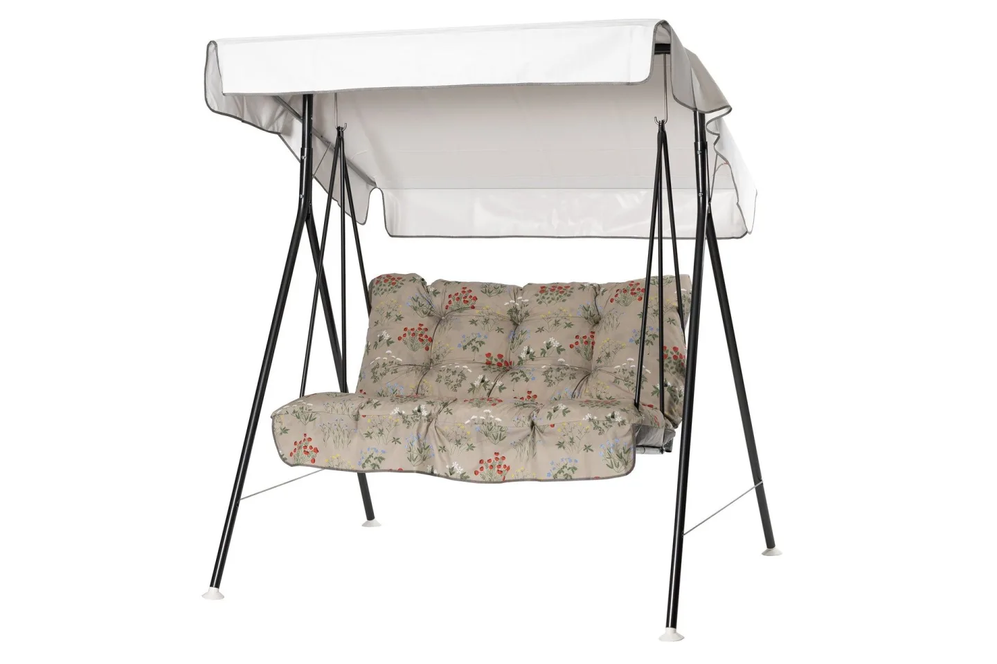 Duetto Komplett Hammock 130 cm - Grå/Blommig
