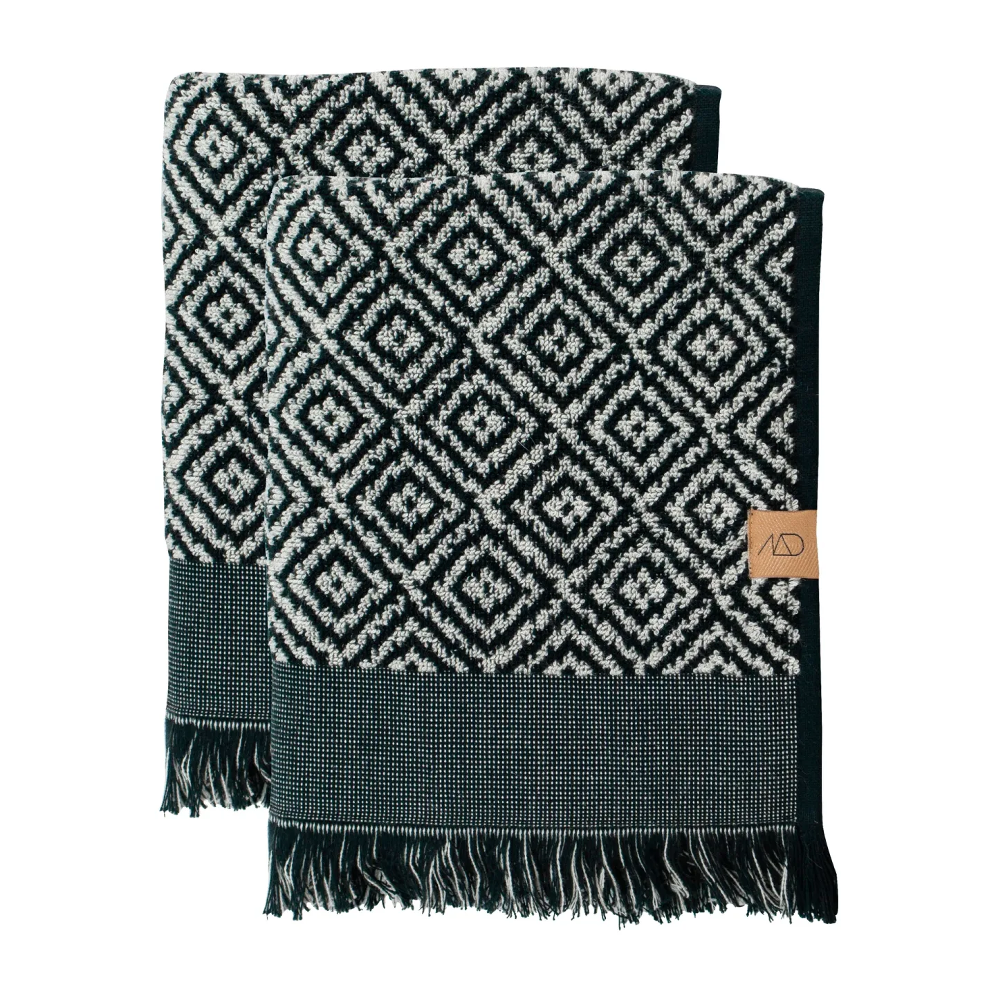 Mette Ditmer Morocco gästhandduk 35x55 cm 2-pack Black-white