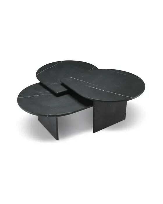 Naples satsbord marmor svart