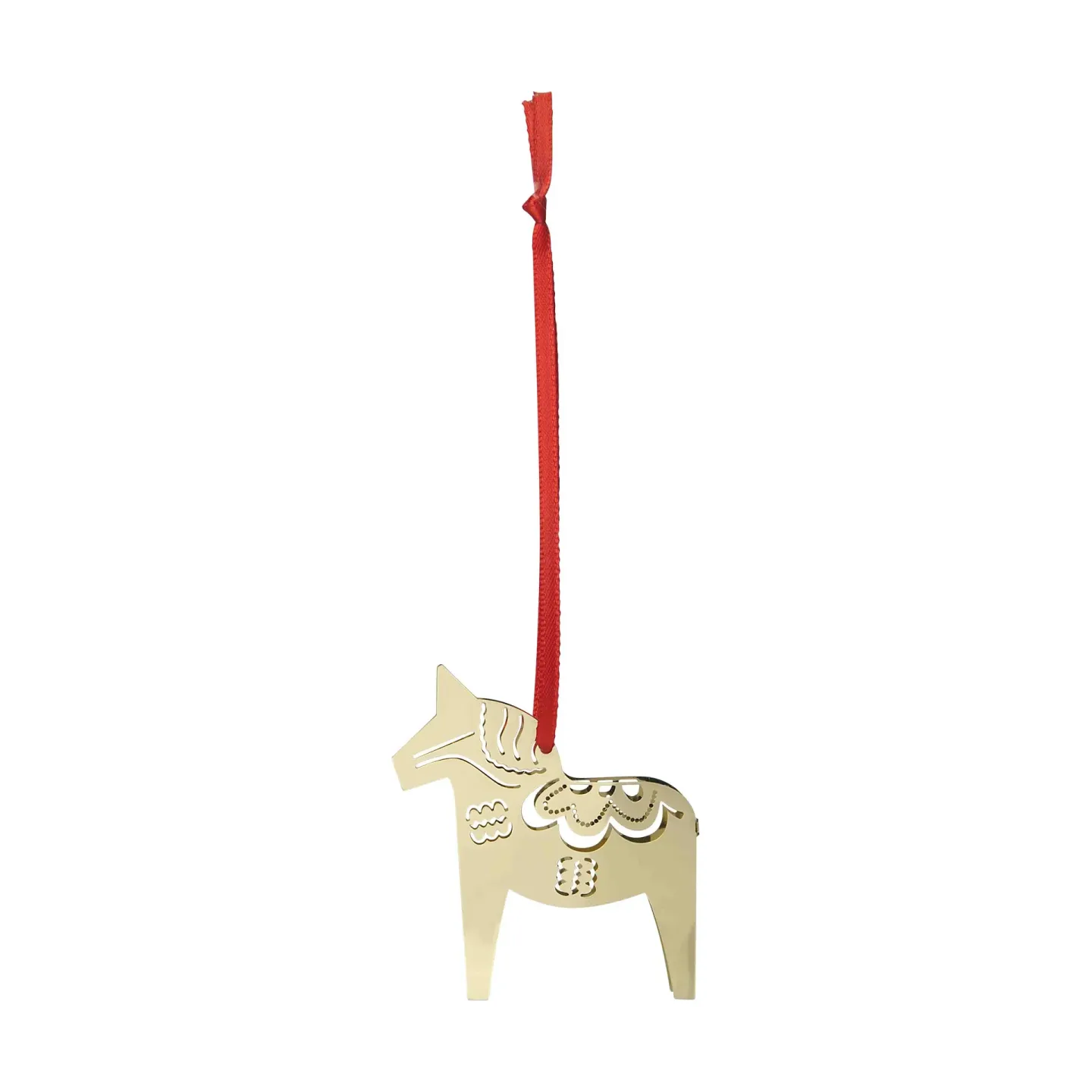 Pluto Design Christmas horse 3D julhänge Guld