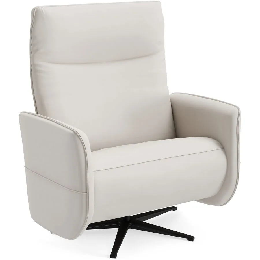Relaxsessel Lidja Weiss Leder 104 cm 170 cm - Möbel Konfigurator: Traummöbel individuell zusammenstellen