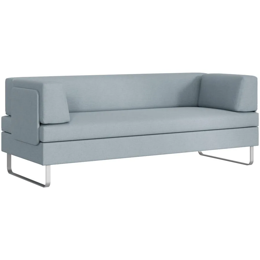 SWISS PLUS Bettsofa Bed for Living Doppio blau Stoff B 205 T 165 cm Ausziehbar/Ausklappbar - Möbel Konfigurator: Traummöbel individuell