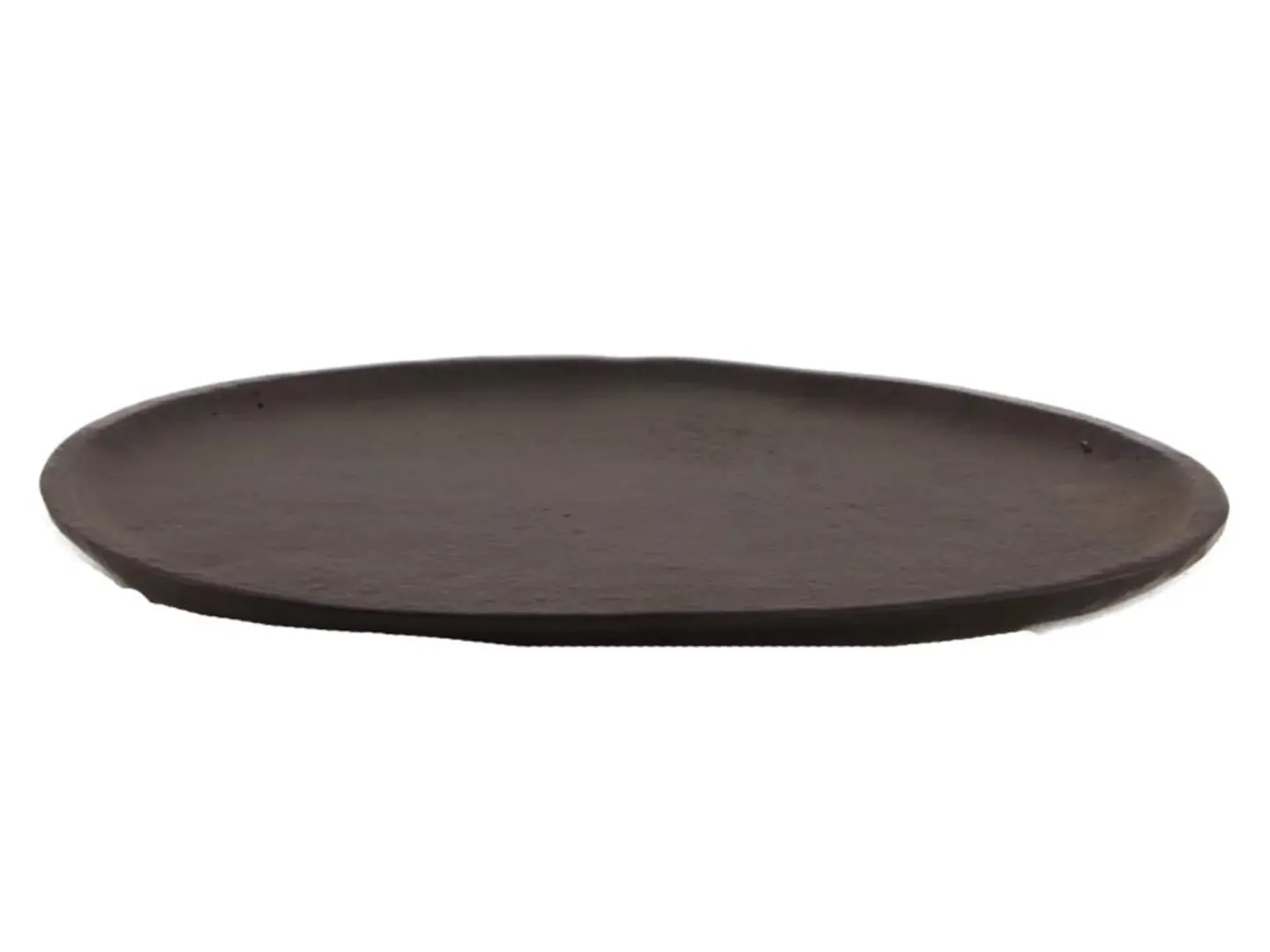 Dijk Tablett Oval Schwarz B: 22 cm | Schubiger Möbel