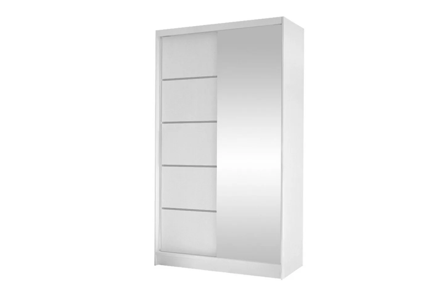 Glenmore Garderob m. Spegel White -
