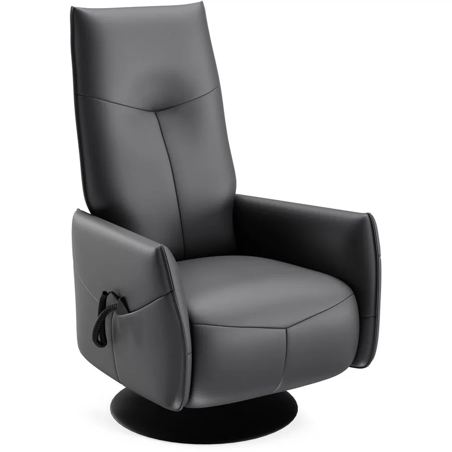 Relaxsessel Jura Schwarz Leder 73 cm 161 cm - Möbel Konfigurator: Traummöbel individuell zusammenstellen