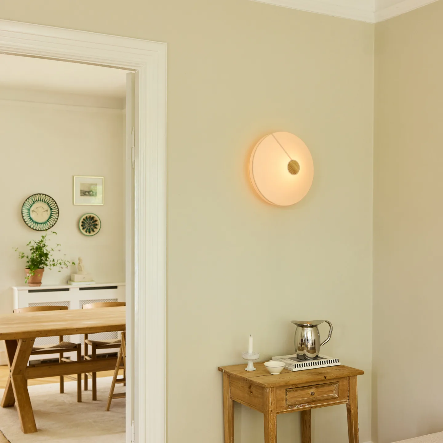 PARIS Deckenlampe, Ø 40 cm, beige, Textil, E27 - Halo Design - Wohnzimmer - Stoff / Textil - Einflammig