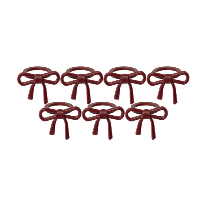 Star Trading Rosett ljusmanschett Röd, 7-pack