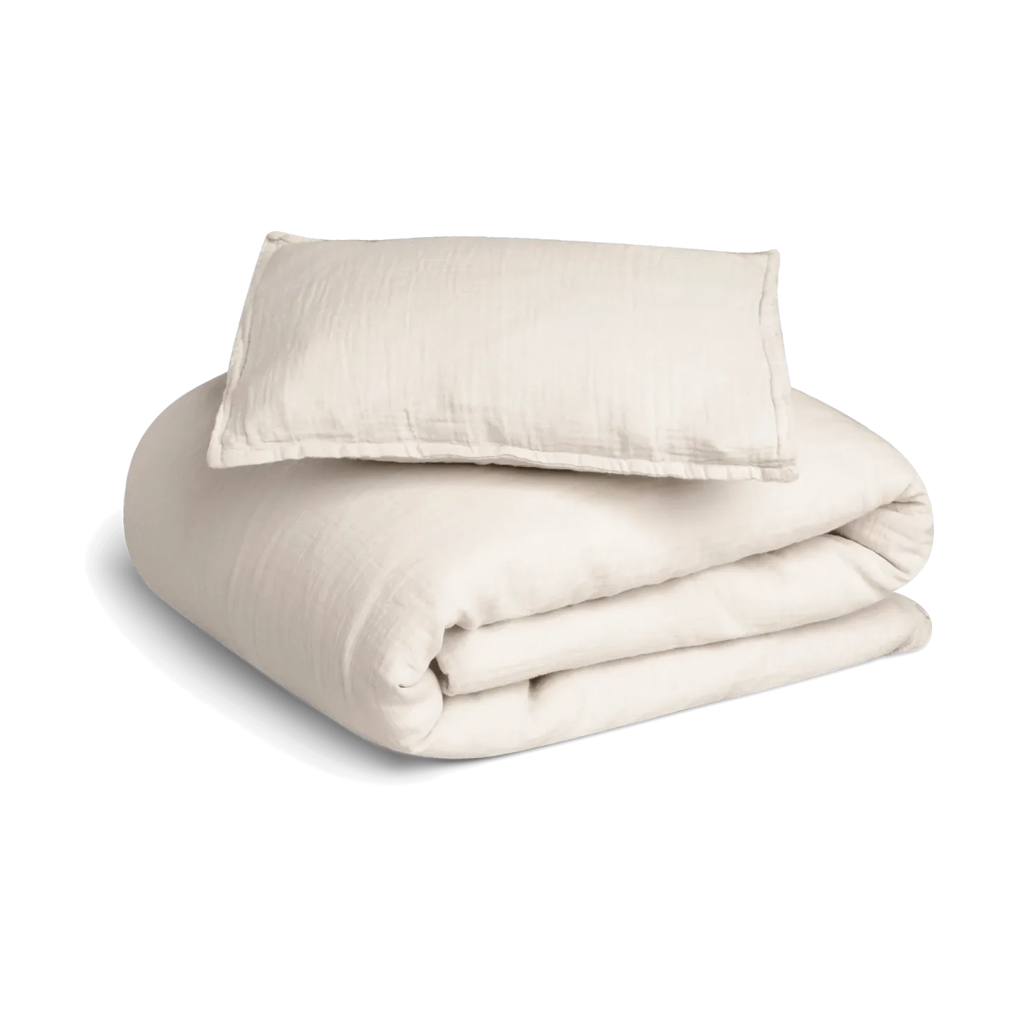 Garbo&Friends Eggshell Muslin bäddset baby 70x80 cm/28x35 cm