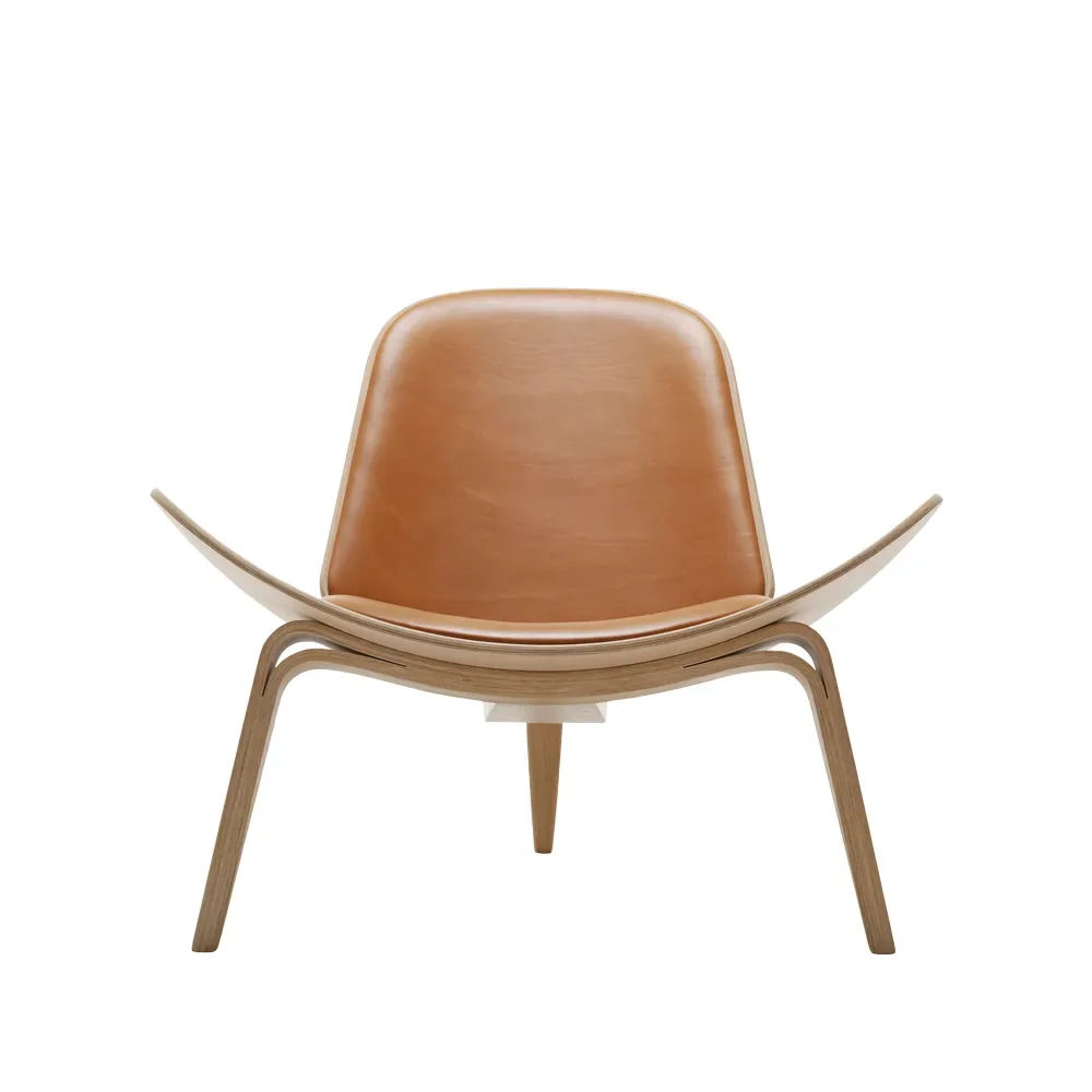 Carl Hansen & Søn CH07 fåtölj Thor 325 läder-vitoljad ek