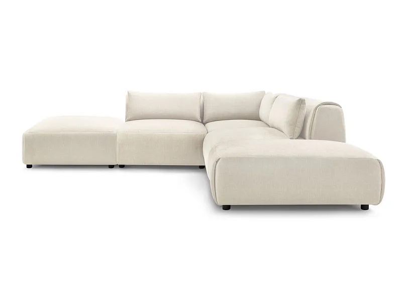 Ecksofa BOBOCHIC JEANNE Samt beige