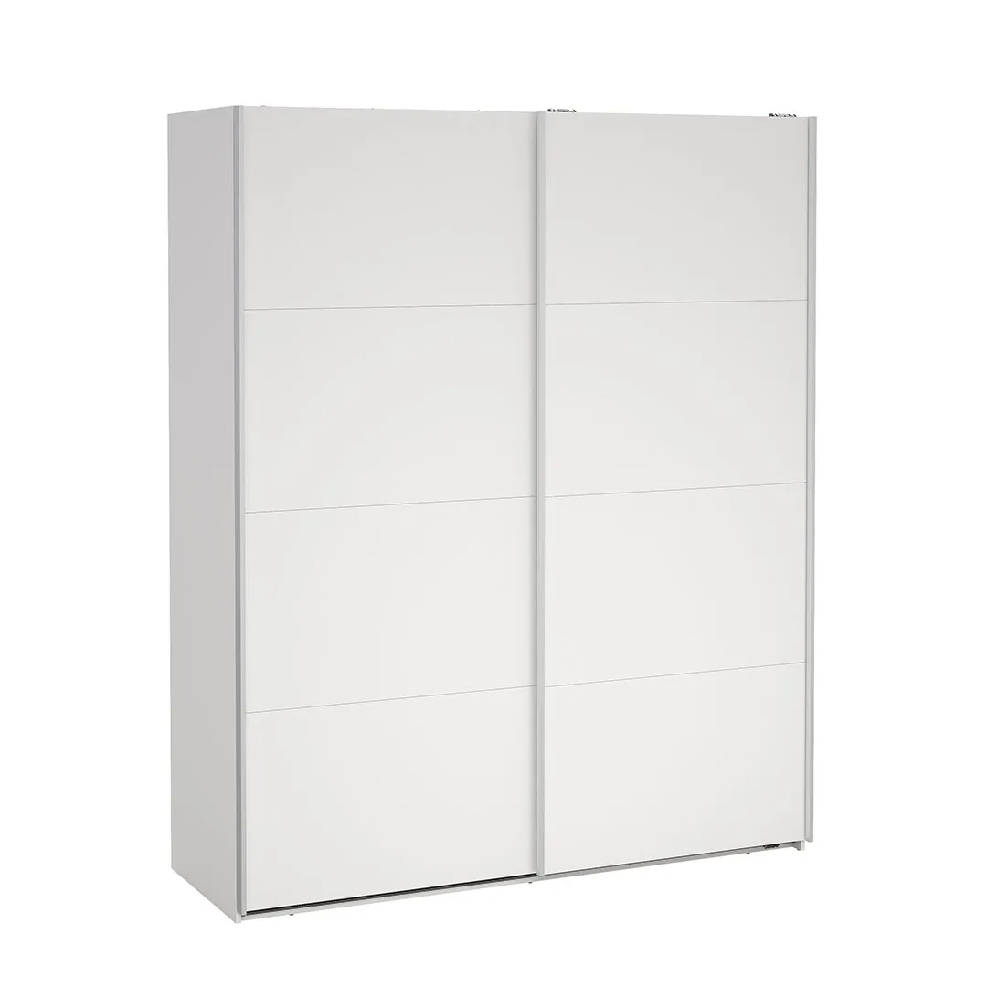 Bergamo Schiebetürenschrank 2 Türen 180x220cm weiß.
