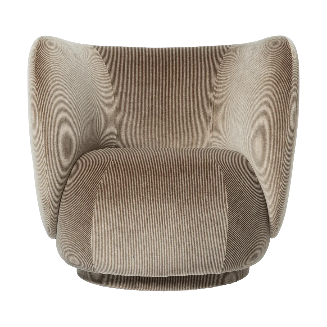 Ferm Living Rico lounge chair Sessel Devoré velvet-Flint grey