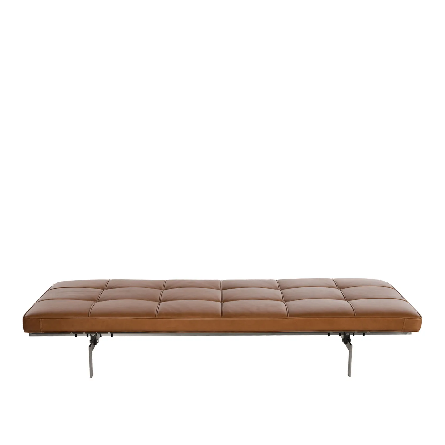 Fritz Hansen - PK80, Läder, Grace Walnut - Dagbäddar - Poul Kjærholm - Brun