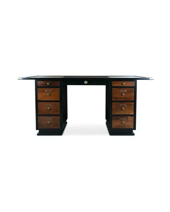 Captain's skrivbord svart