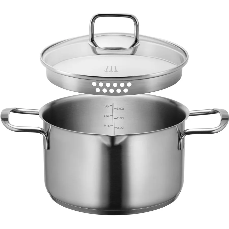 MÄSER Kochtopf Sanvito silber Edelstahl D 20 cm 3 l