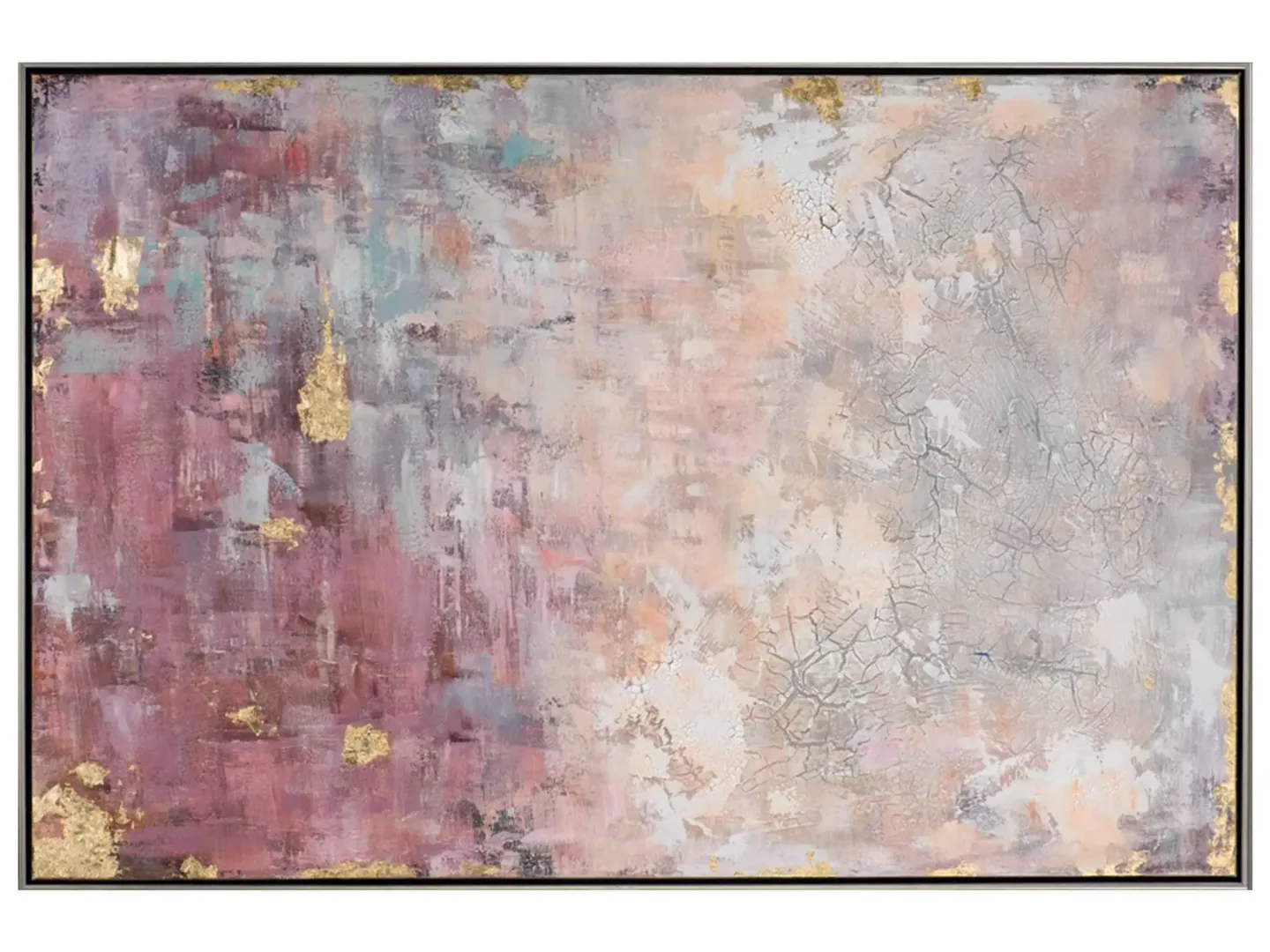 image LAND Bild Abstrakt in Rosa mit Gold Mehrfarbig | Schubiger Möbel