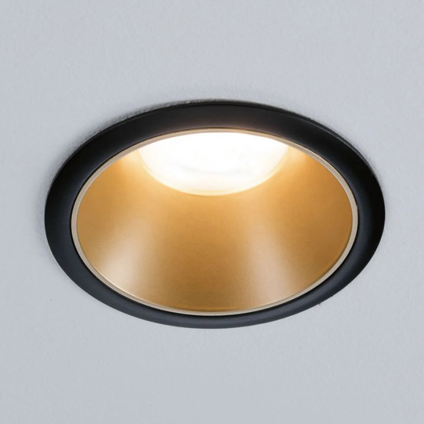 Cole Spotlight GU10, svart/guld - Paulmann - Vardagsrum - Modern - Metall - Med en ljuskälla