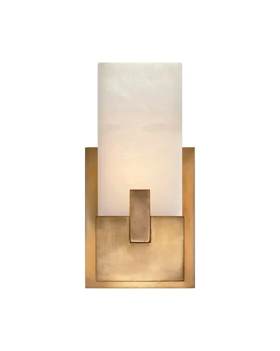 Covet Short Clip Bath Sconce Antique-Burnished Brass