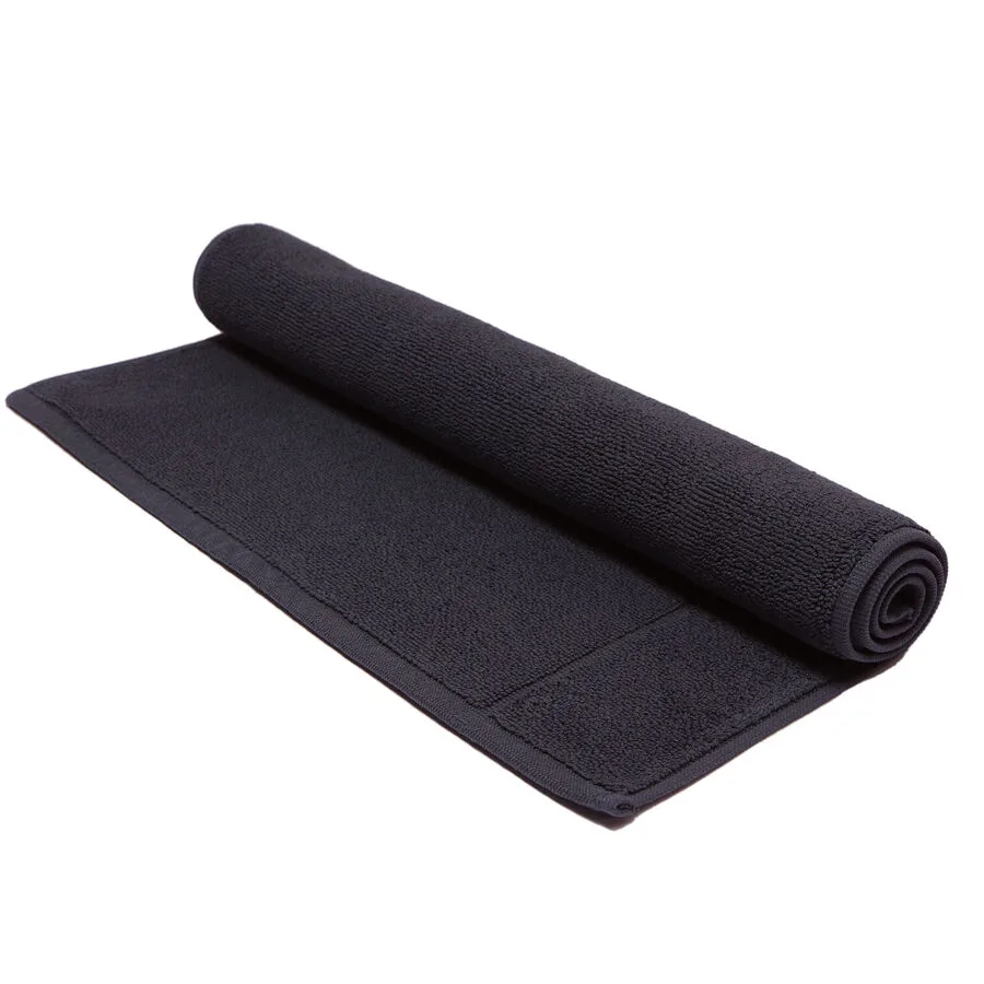 Living Home Badteppich Softfeel titan Baumwolle 50 x 80 cm Rechteckig
