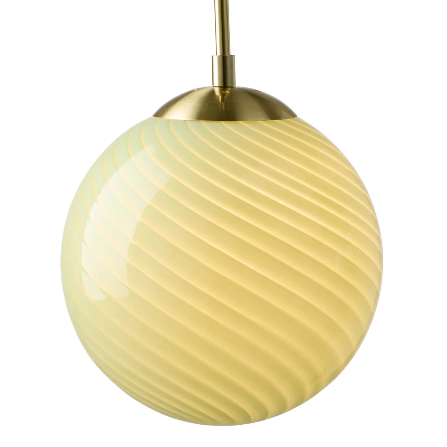 CANDY BALL hængelampe, oliven/antikt messing, Ø 30 cm – Halo Design - Stue - Glas - Med én lyskilde