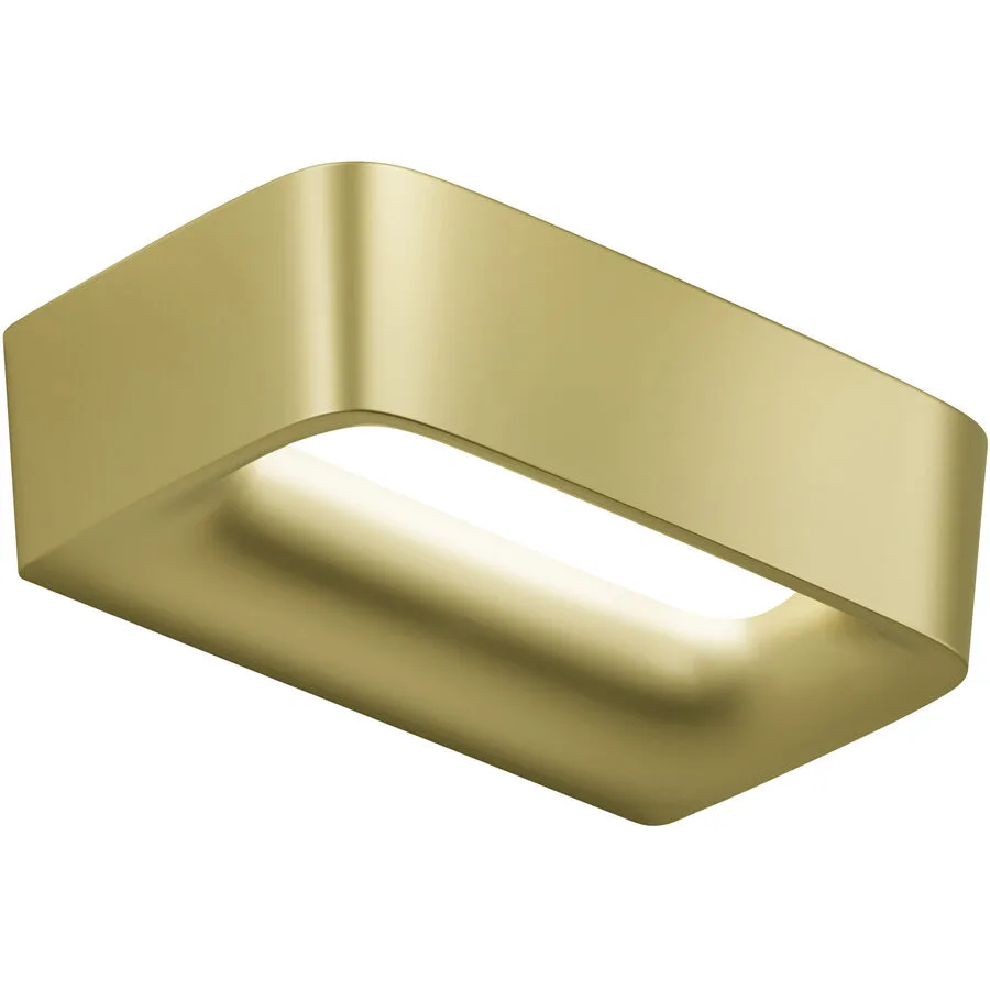 URBAN Wandlampe Aki Gold Aluminium 35.5 cm 5.5 cm - LED - Lichtfarbe: Extra warmweiss - LED Energiesparlampen