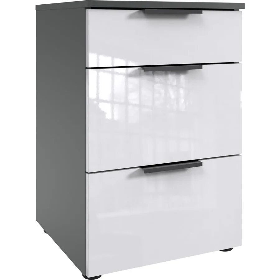 Kommode Sanko Weiss/graphit Holzwerkstoff B 41 H 61 cm