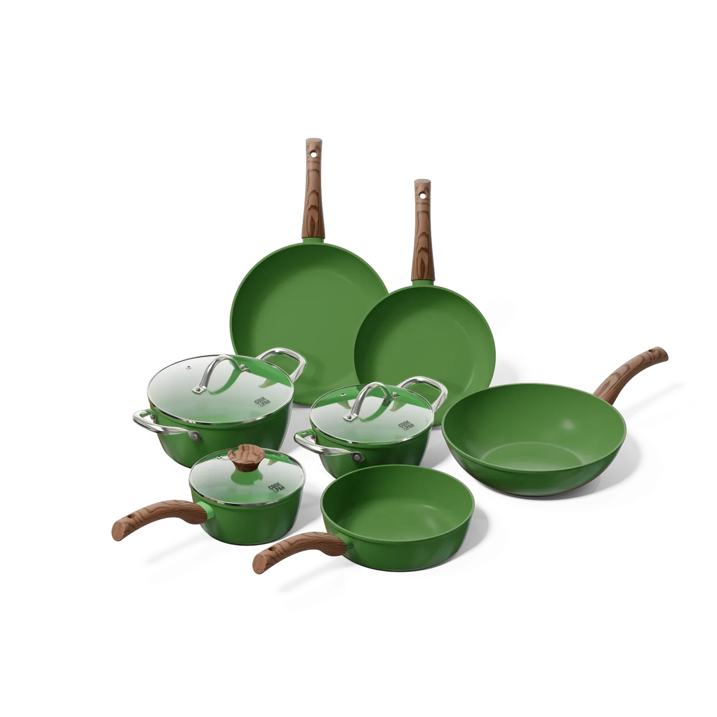 Go Green Topfset und Pfannenset, 7-teilig