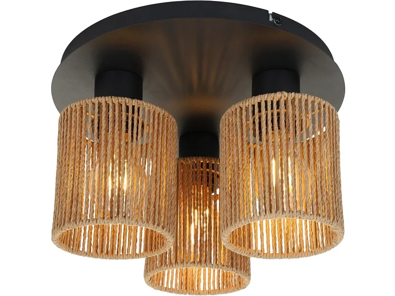 Deckenlampe REDA 32cm 25W schwarz