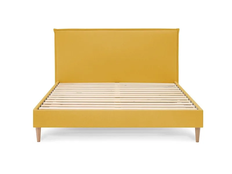 Bett BOBOCHIC SARY 160x200cm stoff gelb