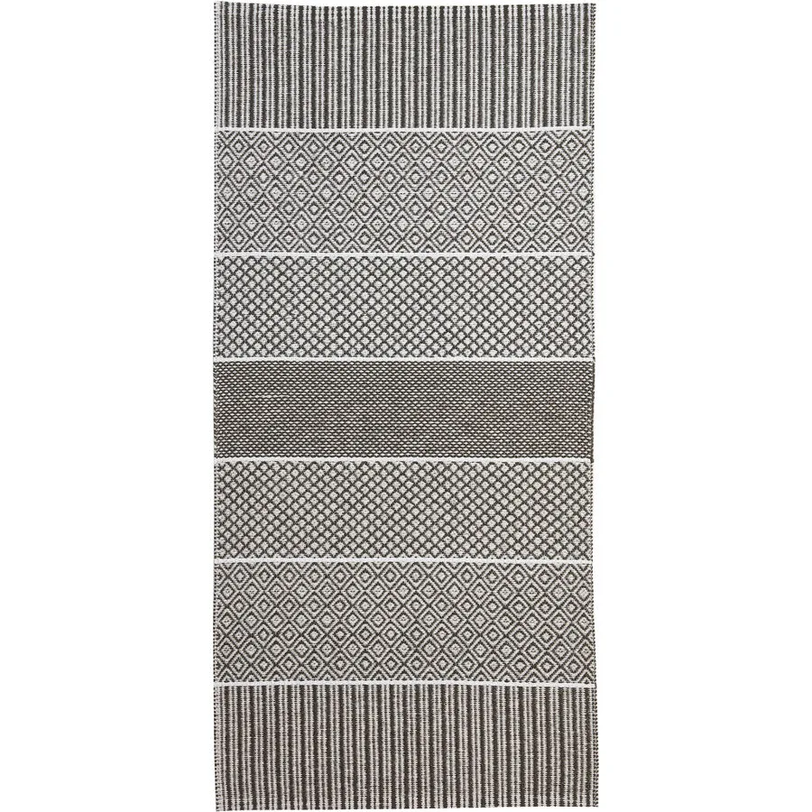 HORREDSMATTAN Outdoor-Teppich Alfie Grau 70 cm 350 cm - Material: PVC - Outdoor-Teppich