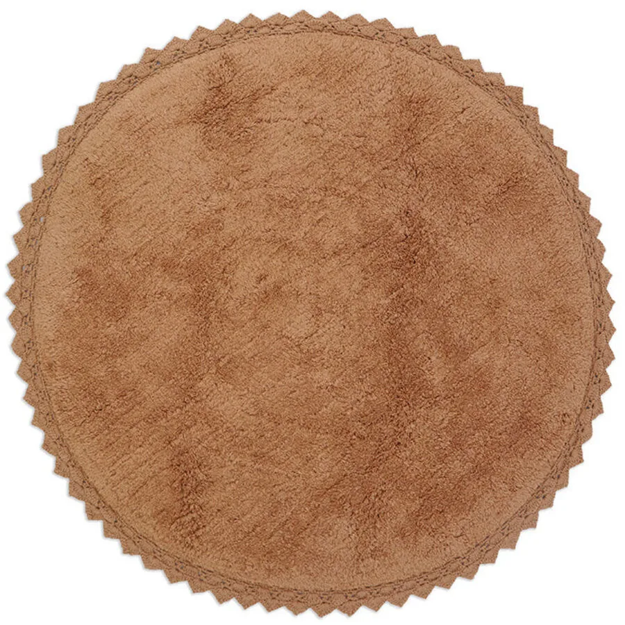 Teppich Emmi Baumwolle 110 cm 110 cm - Farbe: Toffee