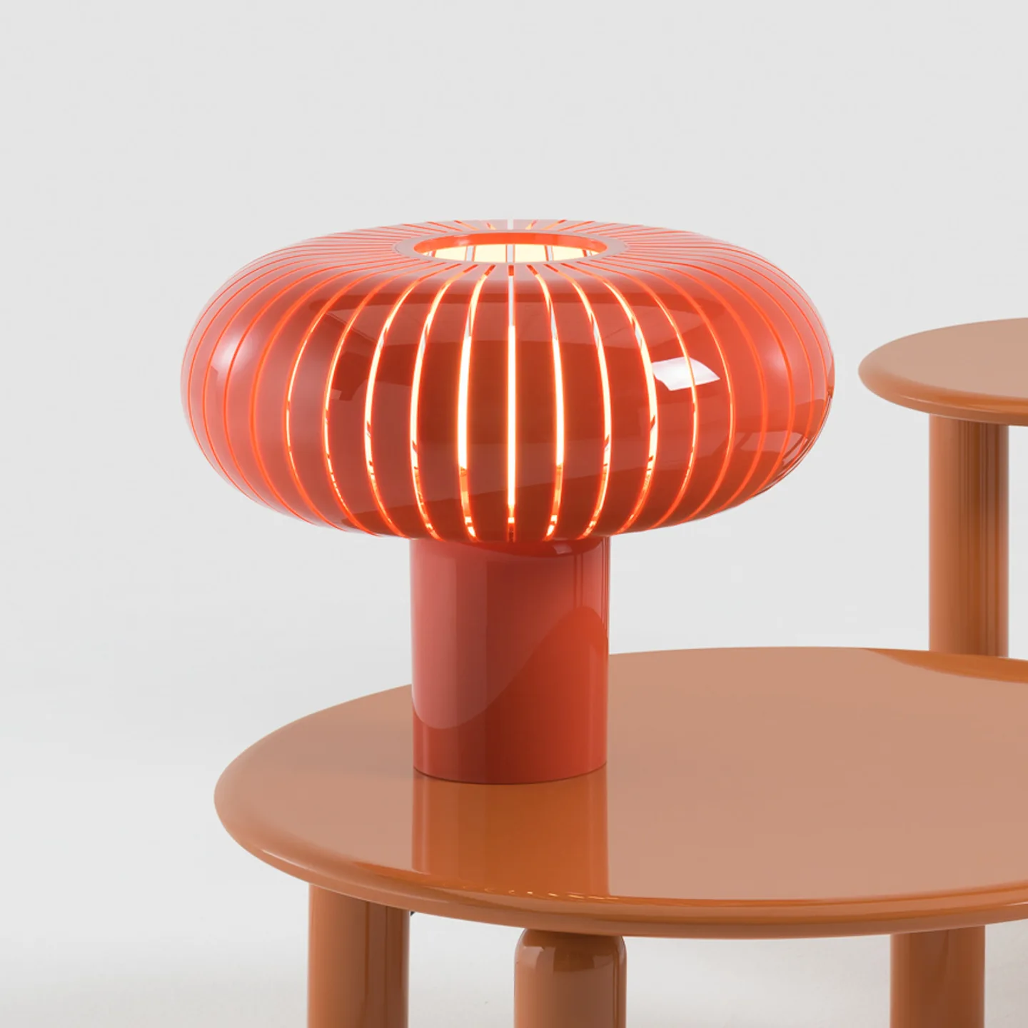 Teresa bordslampa Orange - Kartell - Vardagsrum - Design - Plast - Med lampskärm