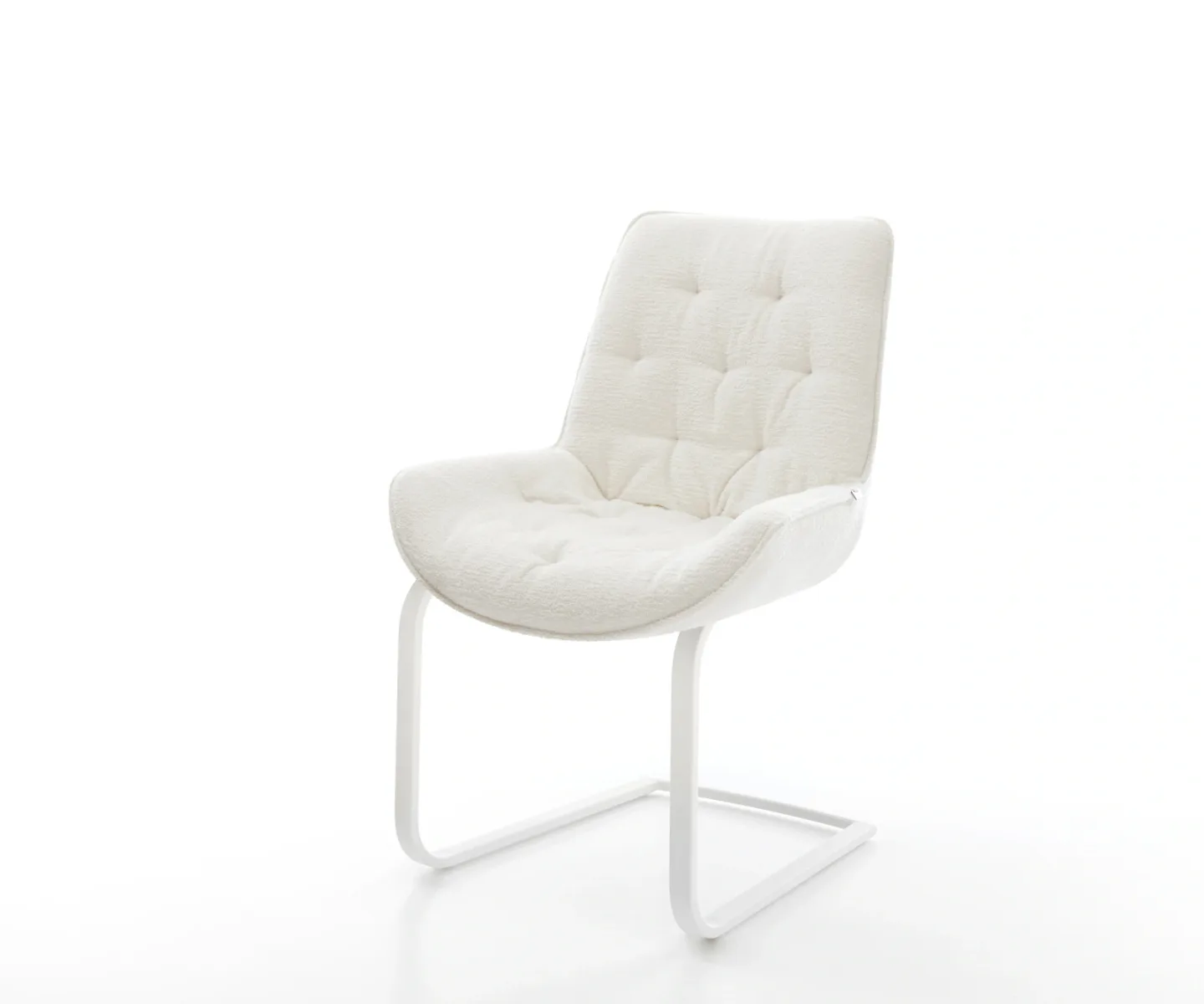 Freischwinger Taimi-Flex Bouclé Soft Beige Freischwinger flach Weiß