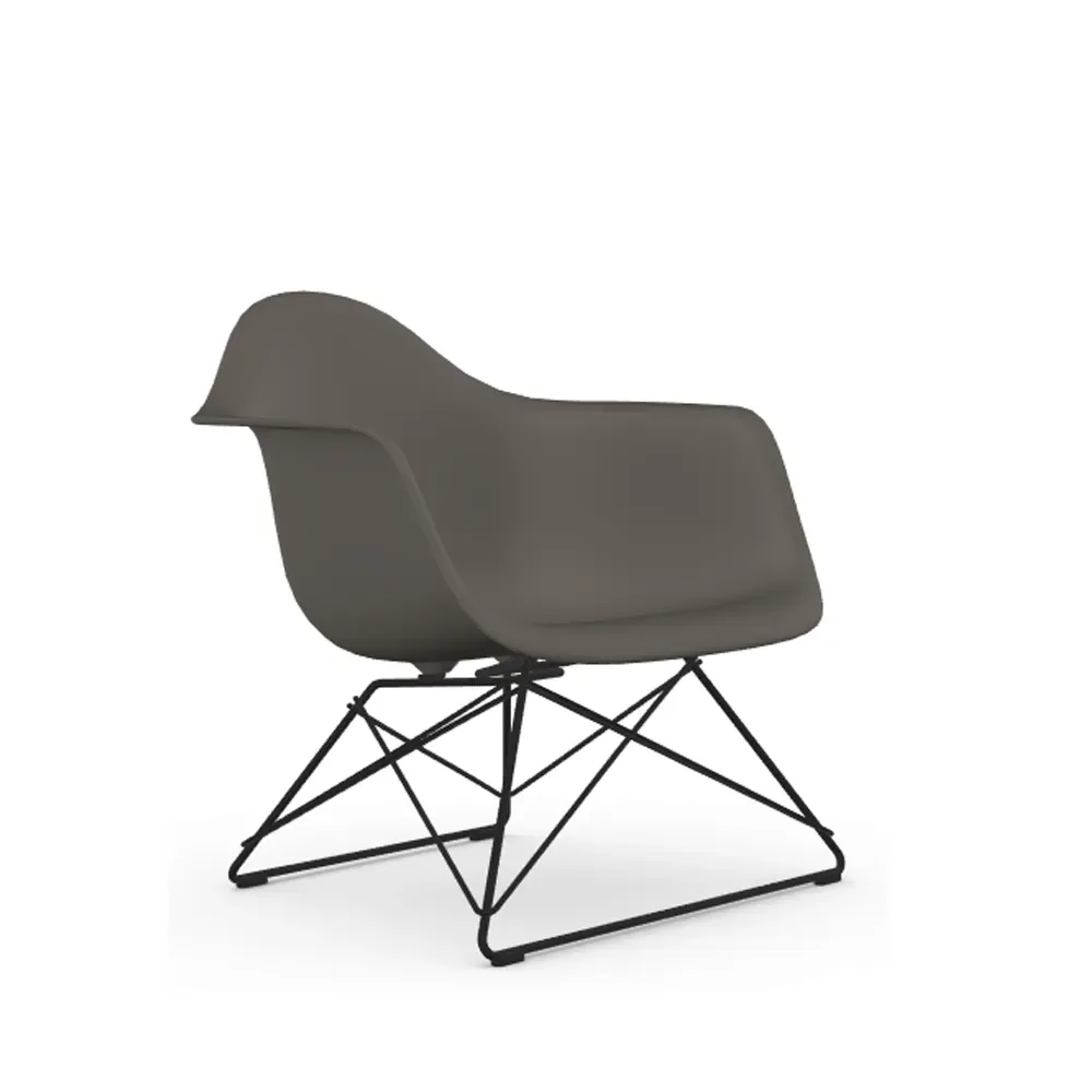 Vitra Eames plastic armchair LAR fåtölj Granite grey-Black
