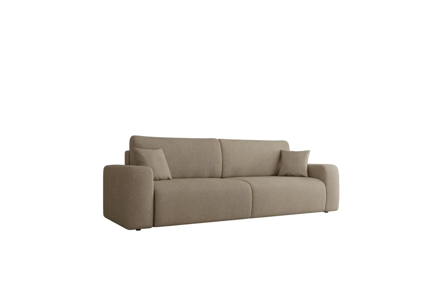 Barile Bäddsoffa 3-sits i Plysch - Brun
