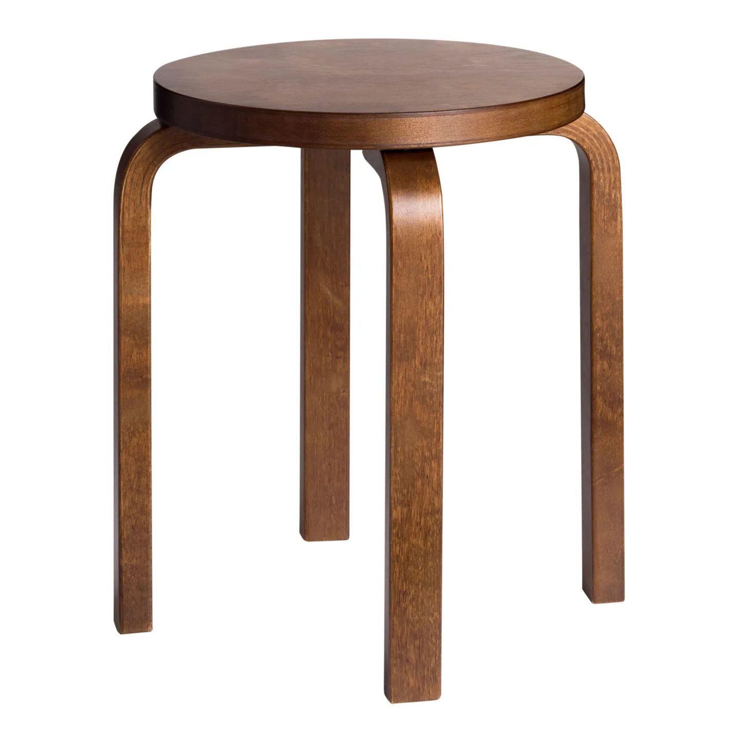 Artek - Pall E60 Valnötsbets - Pallar - Alvar Aalto - Träfärgad - Trä
