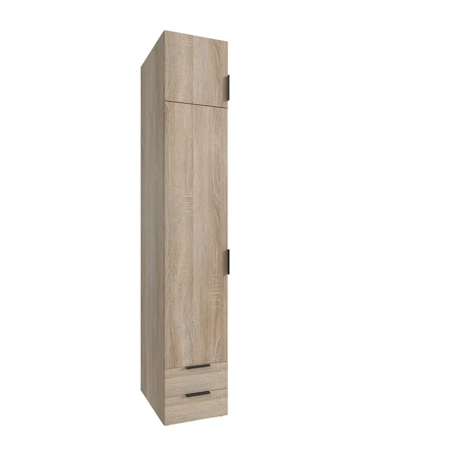 Kleiderschrank Modu eiche Holzwerkstoff B 40 cm