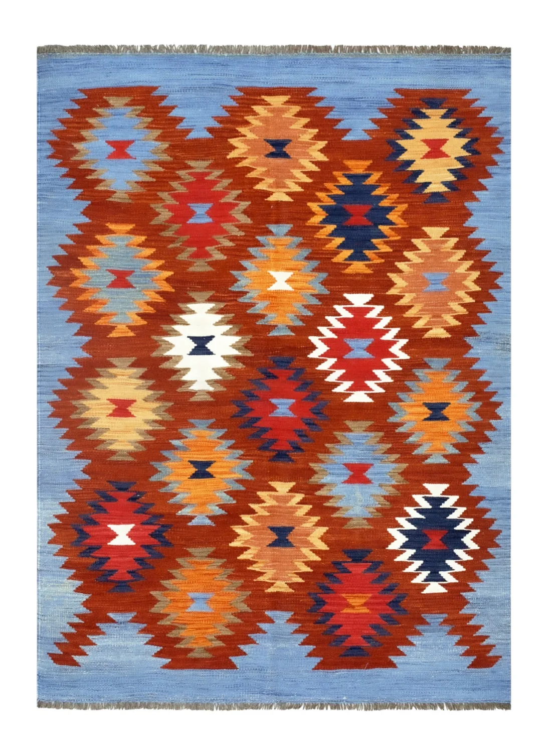 Orientalsk Teppe - Hazara Kelim Hand Woven - 135 x 184 cm (Størrelse: 135 x 184 cm)