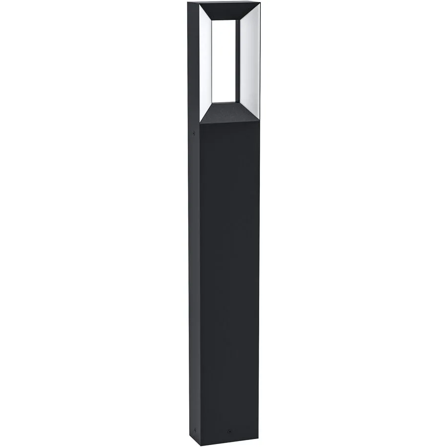 Eglo Stehlampe aussen Riforano Schwarz Aluminium 6 cm 77 cm - Material: Aluguss - LED - Lichtfarbe: Warmweiss - LED Energiesparlampen
