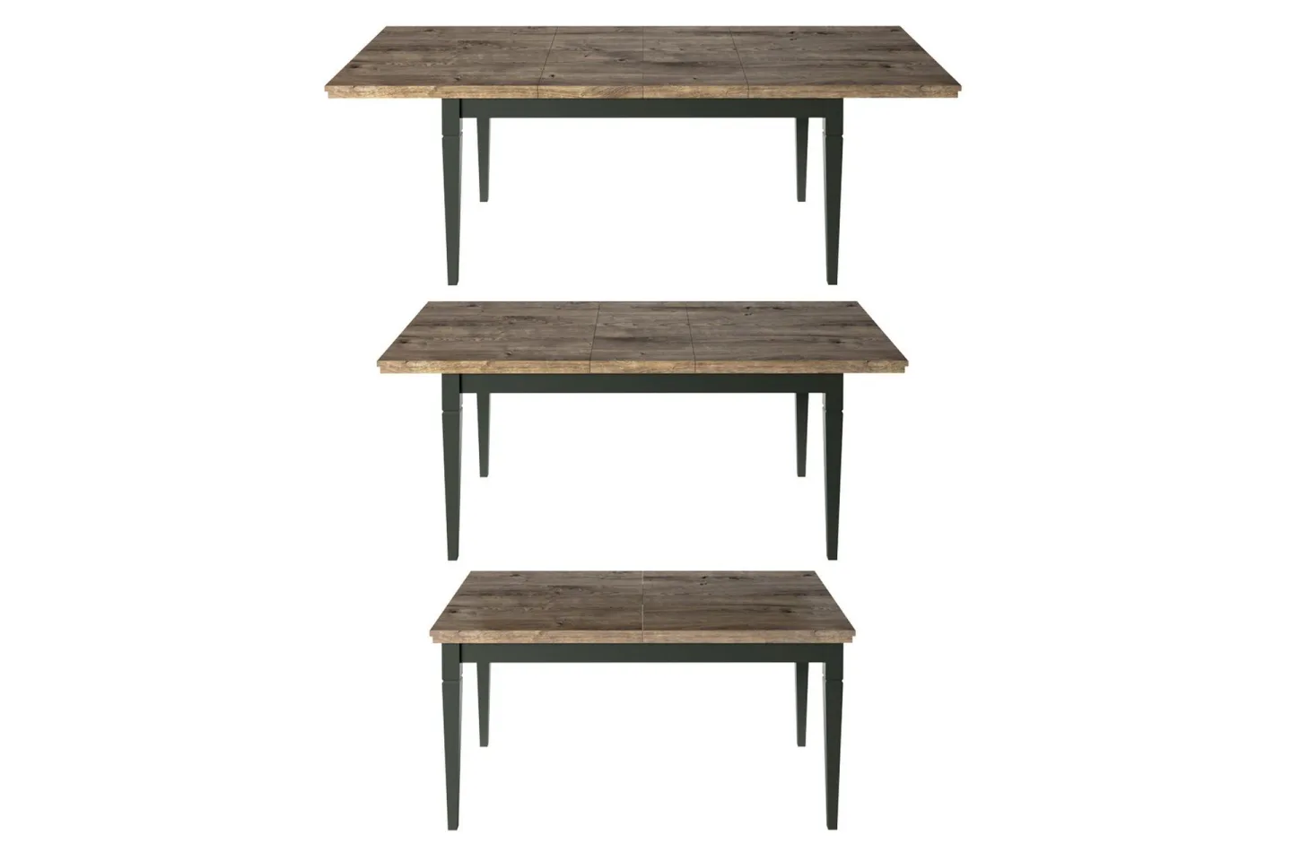 Ivreri Förlängningsbart Matbord 160 cm - Khaki/Natur