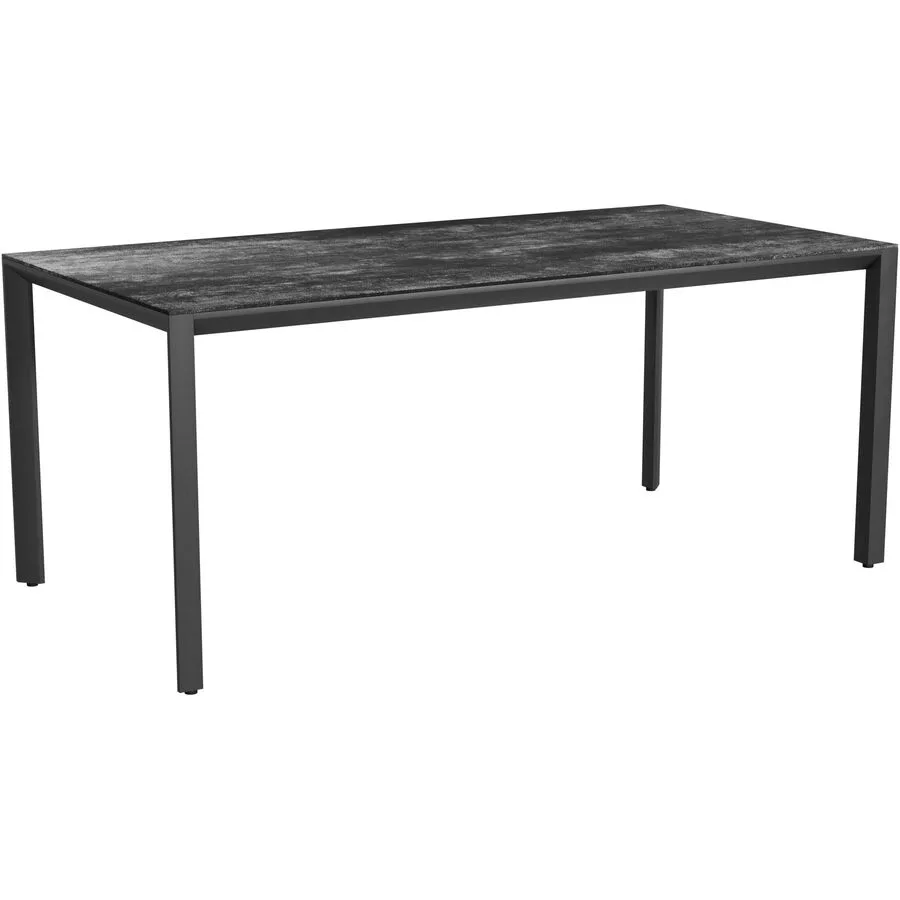 Gartentisch Tropea Schwarz matt / Dark Night Keramik/Stahl pulverbeschichtet B 180 T 90 cm - Möbel Konfigurator: Traummöbel individuell