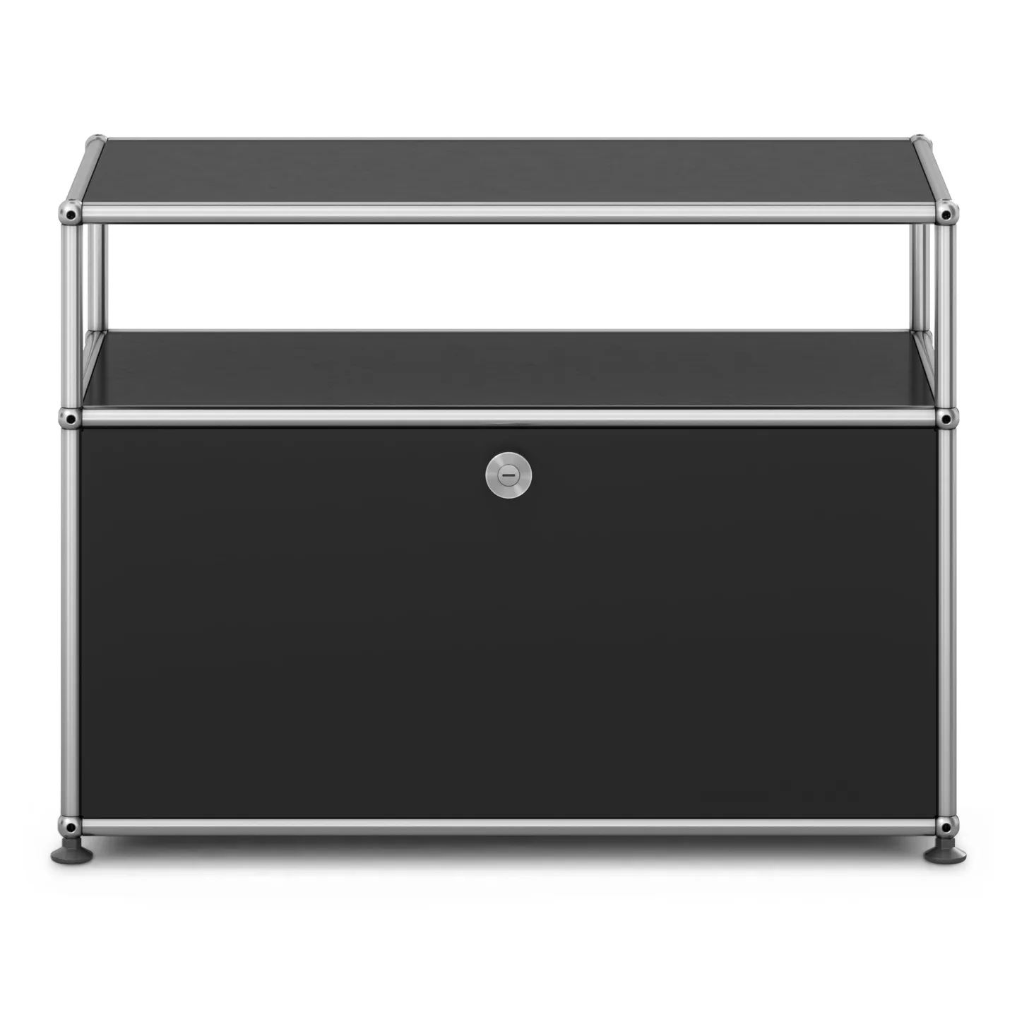 USM - USM Haller Occasional Furniture O1 Graphite Black - Sidobord - Fritz Haller & Paul Schärer - Svart - Metall